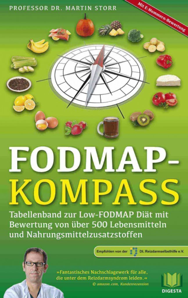 Low FODMAP Diät (Diet) Liste und Tabelle mit Lebensmitteln in deutsch.